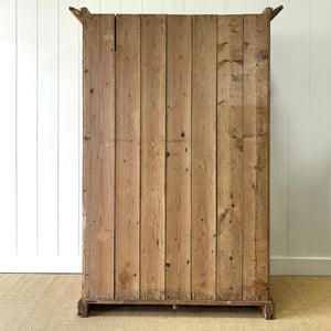 A Wonderful and Useful Vintage Rustic Pine Cupboard or Wardrobe