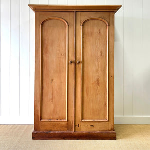 A Wonderful and Useful Vintage Rustic Pine Cupboard or Wardrobe