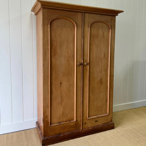 A Wonderful and Useful Vintage Rustic Pine Cupboard or Wardrobe
