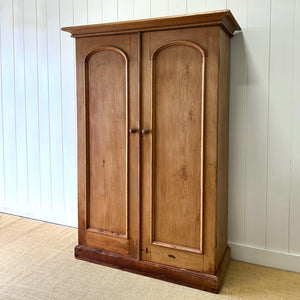 A Wonderful and Useful Vintage Rustic Pine Cupboard or Wardrobe