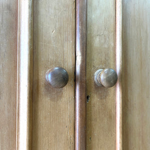 A Wonderful and Useful Vintage Rustic Pine Cupboard or Wardrobe