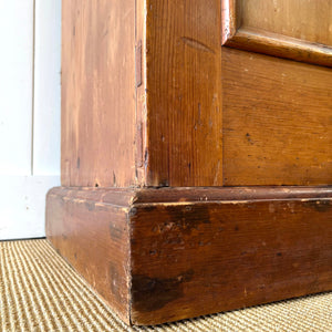 A Wonderful and Useful Vintage Rustic Pine Cupboard or Wardrobe