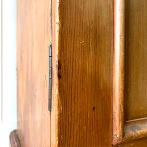 A Wonderful and Useful Vintage Rustic Pine Cupboard or Wardrobe