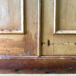 A Wonderful and Useful Vintage Rustic Pine Cupboard or Wardrobe