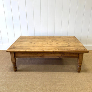 An Antique English Country Pine Coffee Table