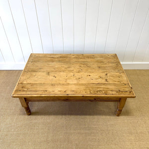 An Antique English Country Pine Coffee Table