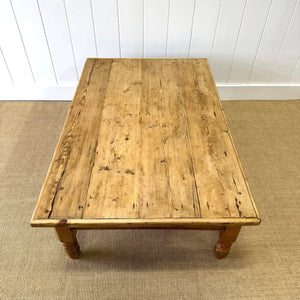 An Antique English Country Pine Coffee Table