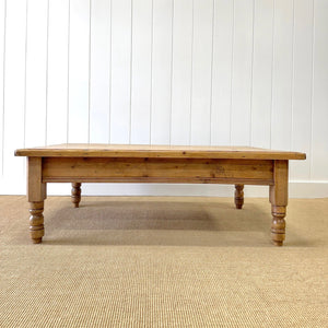 An Antique English Country Pine Coffee Table