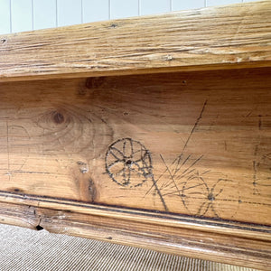An Antique English Country Pine Coffee Table
