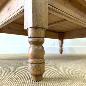 An Antique English Country Pine Coffee Table