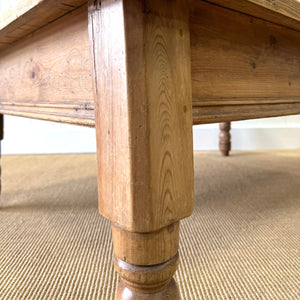 An Antique English Country Pine Coffee Table