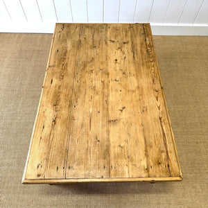 An Antique English Country Pine Coffee Table