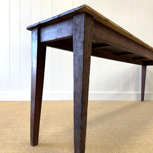 An Antique Pine 7.5ft Dining Server or Console Table