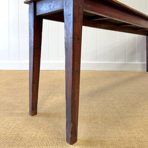 An Antique Pine 7.5ft Dining Server or Console Table