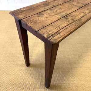 An Antique Pine 7.5ft Dining Server or Console Table