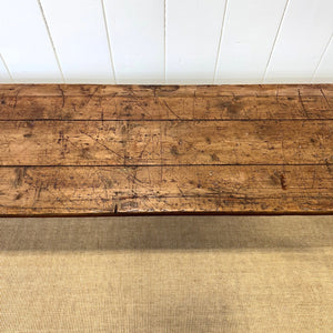 An Antique Pine 7.5ft Dining Server or Console Table