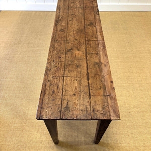 An Antique Pine 7.5ft Dining Server or Console Table