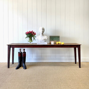 An Antique Pine 7.5ft Dining Server or Console Table