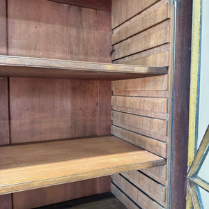 A 19th Century Ebonized Pine Bookcase Cabinet or Hutch