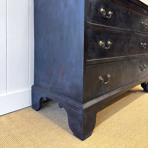 A 19th Century Ebonized Pine Bookcase Cabinet or Hutch