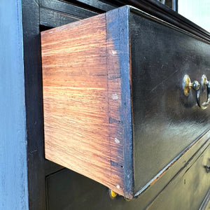 A 19th Century Ebonized Pine Bookcase Cabinet or Hutch