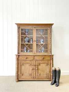 A 19th Century Cornish Pine Bookcase Cabinet or Hutch