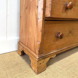 A 19th Century Shallow English Pine Linen Press or Cupboard