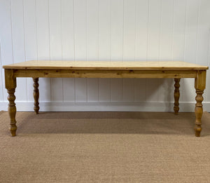 An English Country Pine 8ft Dining Farm Table