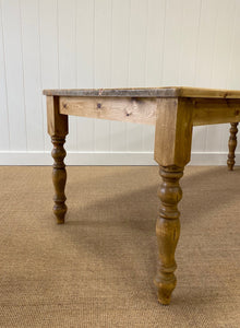 An English Country Pine 8ft Dining Farm Table