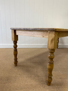 An English Country Pine 8ft Dining Farm Table