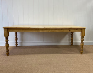 An English Country Pine 8ft Dining Farm Table