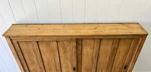 An English 19th Century Pitch Pine Sliding Door Bookcase