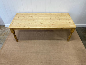 An English Country Pine 8ft Dining Farm Table