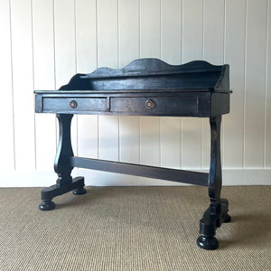 Antique English Ebonized Console Table c1890