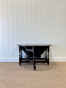 Antique English Country Oak Drop Leaf Gate Leg Table c1780 Draft