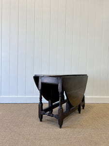 Antique English Country Oak Drop Leaf Gate Leg Table c1780 Draft