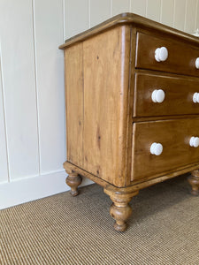 A Monumental English Country Pine Sideboard Buffet c1860