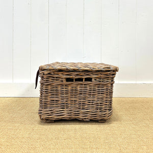 Antique English Hamper Laundry Basket
