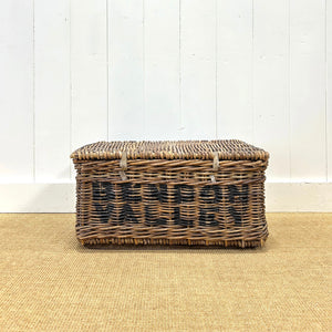 Antique English Hamper Laundry Basket