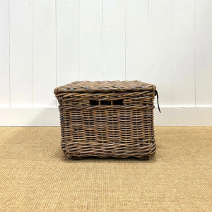 Antique English Hamper Laundry Basket