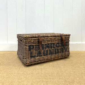 Antique English Hamper Laundry Basket