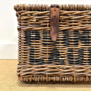Antique English Hamper Laundry Basket