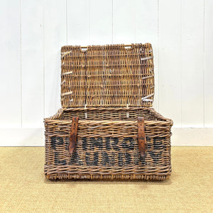 Antique English Hamper Laundry Basket