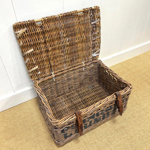Antique English Hamper Laundry Basket