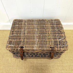 Antique English Hamper Laundry Basket