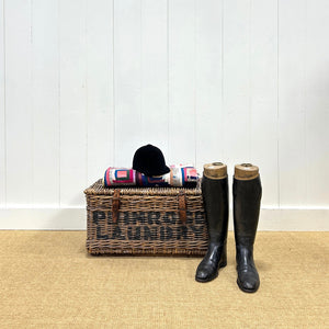 Antique English Hamper Laundry Basket