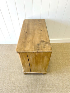 A Pleasant English Pine Cupboard or Sideboard
