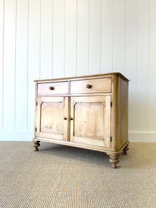 A Pleasant English Pine Cupboard or Sideboard
