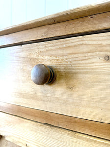 A Pleasant English Pine Cupboard or Sideboard