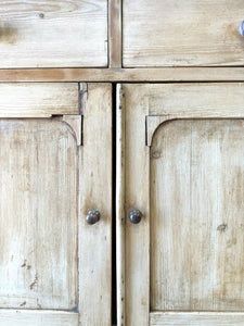 A Pleasant English Pine Cupboard or Sideboard